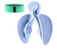 Attrezzatura per allenamento per pavimento pelvico, per donne e Thigh, allenamento cosce, set con gomma di resistenza, attrezzature sportive per la casa per rafforzare le gambe (blu)