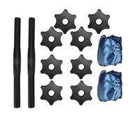 Attrezzatura per il fitness portatile regolabile con manubri riempiti d'acqua per allenamento a casa per le donne Allenamento per le braccia di yoga Blu Nero 8 10 kg (Manubrio blu da 8-10 kg)