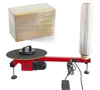 Attrezzatura per imballaggio in pellicola, diametro del piatto girevole 40 cm, rotoli di pellicola estensibile fino a 70 cm, macchina avvolgitrice semiautomatica per pellicola in plastica, distribut