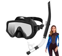 Attrezzatura per immersioni e snorkeling per adulti, in silicone, parte | Set da snorkeling con parte superiore asciutta, per allenamento in nuoto, turismo sull'isola, gita in spiaggia, U