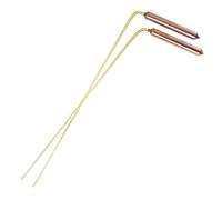 Attrezzatura per la caccia ai fantasmi, 1 set bacchette da rabdomanzia, bacchette da rabdomanzia da 12, 6 pollici in rame spirituale con maniglie confortevoli, attrezzatura paranormale, caccia ai fant