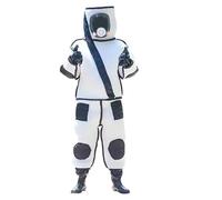 Attrezzatura per l'apicoltura Tuta anti-ape ispessita con ventilatore, tuta professionale for apicoltore, abbigliamento siamese for apicoltura, raccolta di forniture for(2 fan-convex mask,Small)