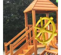 Attrezzatura per parco giochi con ruota della nave pirata per palestra nella