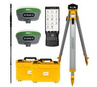 ATTREZZATURA per rilevamento GPS RTK IMU Precisione di 1 cm Distanza in chilometri tra il rover SMA26 PRO RTK e la base RTK, rilevamento con inclinazione 0-30° (include treppiede, palo tricuspide)