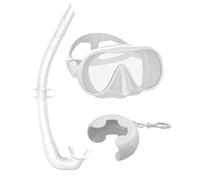 Attrezzatura per Snorkeling per Adulti,Attrezzatura Sub con Visuale Panoramica - Con Set Snorkel Pieghevole, Scatola e Cinturino Regolabile - Per Nuoto Addestramento Turismo Isole Sport Acquatici Gite