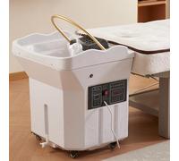 Attrezzatura Per Spa Head Spa,Vaschetta Per Shampoo Con Doppio Controllo Della Temperatura E Circolazione Dell'acqua, Design Ad Arco A 180°,Serbatoio Dell'acqua Da 60 Litri,per Lettini Da Spa E Saloni