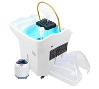 Attrezzatura per Spa per Capelli, Lavabo per Shampoo con Circolazione Dell'acqua e Serbatoio da 60Litri, Fumigazione/Terapia della Luce/cura dei Capelli, per Lavaggio Capelli, Saloni di Bellezza
