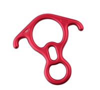 Attrezzatura professionale per arrampicata su roccia Figure 8 Discensore per discesa sicura e controllata in ambiente alpinistico Lega di alluminio Otto Rock Rappelling Dispositivo multiuso leggero