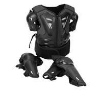 Attrezzatura protettiva per motociclisti per bambini - combinazione di protezione motociclistica versatile, comodità di sicurezza | Protezione toracica sostenibile fissata per i giovani, una serie com