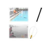 Attrezzatura Sicurezza Salvataggio Piscina, Palo Salvataggio Regolabile Piscina Didattica, Pali Portatili Fibra Vetro Piscina Nuotatori Che Stanno Annegando(White,21ft)
