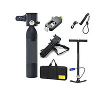 Attrezzatura Subacquea, 0.5L Nuova Mini Bombola Di Ossigeno For Immersioni Subacquee For L'insegnamento Della Respirazione Subacquea Attrezzatura For L'immersione Respiratoria(Noir)