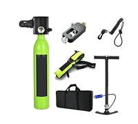 Attrezzatura Subacquea, Bombola Di Gas Riserva Emergenza Subacquea Portatile Dotata Un Set Completo Bombole Ossigeno For Respiratori Subacquei(Green package D)