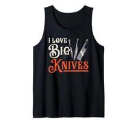 Attrezzature da Cucina per Gli Uomini Amano i Grandi coltelli Cuoco Chef Canotta