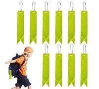 Attrezzature di sicurezza riflettenti: 10 ciondoli impermeabili per borse, marcatori luminosi per la visione notturna | Ciondolo riflettente multiuso, accessori leggeri per esterni per zaini, collari