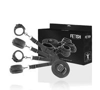 Attrezzature e corde Fetish submissive set letto polsiere e cavigliere