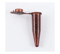 Attrezzature e forniture di laboratorio Provetta da centrifuga 500/PK 1,5 ml, provetta laboratorio, punta inferiore, EP marrone con coperchio bloccato