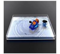 Attrezzature fotografiche vassoio di ripresa, Vassoio trasparente in acrilico for acque poco profonde, vassoio for riprese fotografiche, scatola galleggiante for oggetti fotografici(80x60x6cm)