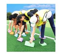 Attrezzature per attività di team building， Giochi di lavoro di squadra: pietre di fiume antiscivolo, gioco di lavoro di squadra for interni ed esterni(Blue3 Pieces,23x15x7.5cm)