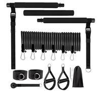 Attrezzature per il fitness con bande di resistenza, kit per pilates con bande di resistenza, barra per yoga fitness stretching pilates bar 81,6 kg rinforzato Puti Pull Belt Elasti