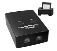 Attrezzature Per La Condivisione Della Stampante USB - Interruttore KVM A 2 Porte | Posiziona USB Dispositivo, Mozzo Di Commutazione Del A Tastiera, Separatore Della Stampante, Scatola Di
