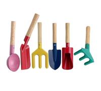 Attrezzi da Giardinaggio per Bambini - Rastrello Pala e Forca Portatili,Set di Attrezzi per Scavare e Giardinaggio per Bambini - per Scavare Piantare Gioco all'Aperto Cortile Giardino Spiaggia Viaggio