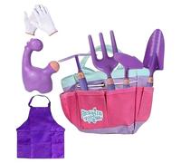 Attrezzi da giardinaggio per bambini - Rastrello scavatore sabbia terreno | Set giardino 9 pezzi bimbi Asilo Balcone Cortile Fattoria Fiori Prato, Gioco didattico,