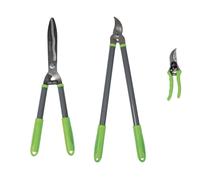 Attrezzi da giardinaggio Ribimex con manico in pvc 3 pz Acciaio