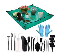 Attrezzi da Giardinaggio,Set Mini Attrezzi Con Tappetino,Kit Completo per Giardinaggio - per Rinvaso, Mescolatura, Scavo, Potatura, Innaffiatura e Cura del Terreno