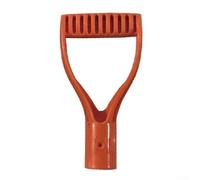 Attrezzi da giardino con manico a D, tra cui pala da neve, rastrelli e forchette con albero da 31 mm (rosso)