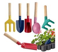 Attrezzi da Giardino per Bambini Forca e Rastrello Portatili