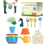 Attrezzi da Giardino per Bambini | Pala da Piantumazione Giocattolo per Esterno - Set da 11 Pezzi per Giardinaggio Bambini - Per Giardino Cortile Prato Spiaggia Sabbia Piantumare Scavare Giocare All'a