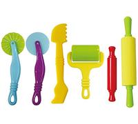Attrezzi da modellismo per modellare la creta, 6 pezzi, robusti, accessori per modellare la creta, attrezzi per plastilina, giocattolo da cucina da usare con la creta da modellare (multicolore)