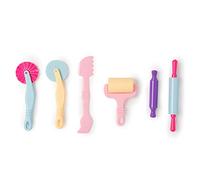 Attrezzi da modellismo per modellare la creta, 6 pezzi, robusti, accessori per modellare la creta, attrezzi per plastilina, giocattolo da cucina da usare con la creta da modellare (pastello)