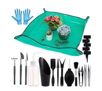 Attrezzi Manuali Da Giardinaggio - Attrezzi Compatti per Scavo Terriccio con Tappetino,Per Giardinaggio,Per Appassionati, Famiglie Rinvaso e Mescolatura Terriccio