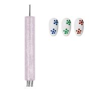 Attrezzi per Dotting Punta Fine con 5 Petali e Strass