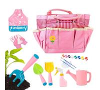 Attrezzi per Giardinaggio per Bambini - Pala Guanti Annaffiatoio Ergonomici,Attrezzature per il Giardinaggio all'Aperto Destinate ai Bambini,Per Compleanni Feste Pasqua Asilo Giardino Posteriore e