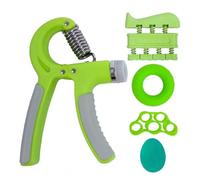 Attrezzi per l'allenamento della forza di presa, Pinza regolabile tipo R Impugnatura a mano Esercizio di forza numerabile rafforzamento Dito a molla(Green)