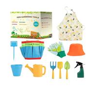 Attrezzi per l'asilo | Set di piante per esterni, 11 pezzi attrezzi da giardino per bambini, per prato, sabbia, piante, scavare, giardino, cortile e esterno