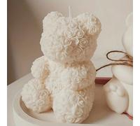 Attrezzi per realizzare candele a forma di orsetto rosa 3D e stampi in gesso, kit per realizzare candele fai-da-te, stampi per cere profumate, kit fai-da-te per resina epossidica con animali e fiori p