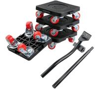 Attrezzi per spostare mobili, 4 ruote e sollevatore portatile con capacità di carico di 399,2 kg, per spostare mobili pesanti, frigorifero, divano, armadio