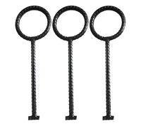 Attrezzo a Gancio per tombini, 3 Ganci Resistenti per coperchi di tombini, Strumento Antiscivolo per estrarre coperchi di fognature, Sollevatore Durevole per coperchi di Fosse settiche per u