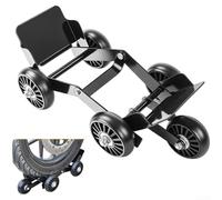 Attrezzo a spinta pieghevole per scooter e moto, design per bici elettriche, pneumatici piatti, supporta pneumatici fino a 10 cm di larghezza, con ruote multidirezionali (B)