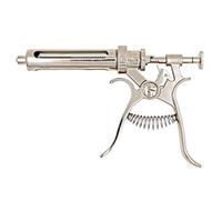 Attrezzo Agricolo Multifunzione in Acciaio Inossidabile Regolabile Automatico a Siringa da 10-50 ml Adatto per Polli Anatre Bovini Maiali,30ml