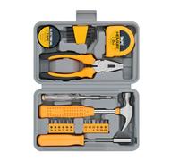 Attrezzo completo per la casa, con chiavi esagonali, cacciavite, pinze, impugnature comode, custodia compatta, set di attrezzi per la casa