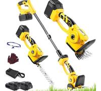 Attrezzo da giardino elettrico senza fili 3 in 1 per tagliare siepi, erba e arbusti