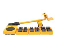 Attrezzo ergonomico per spostamento di carichi pesanti con ruota di base per spostamento di mobili