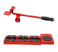 Attrezzo ergonomico per spostamento di carichi pesanti con ruota di base per spostamento di mobili