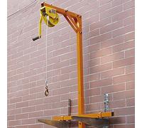 Attrezzo for gru for sollevamento condizionatore d'aria - Argano manuale con capacità regolabile in altezza di 150 kg for installazione CA esterna - for impieghi gravosi(150kg 20m)