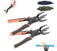 Attrezzo for Scollegare Raccordi a Pressione - Pinza Multiuso for Tubi da 1/2", 3/4" e 1", Strumento for la Rimozione di Raccordi a Innesto Rapido, Pinza Anti-deformazione for Tubi in PVC e Rame(2PC)