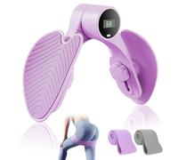 Attrezzo Interno Coscia, Attrezzi Pilates per Casa con Fasce di Resistenza per Pavimenti Pelvici, Attrezzi Palestra Casa per Corpo, Petto, Gambe, Glutei, Schiena, per Donne e Uomini (viola)